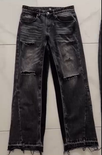 Calça jeans larga