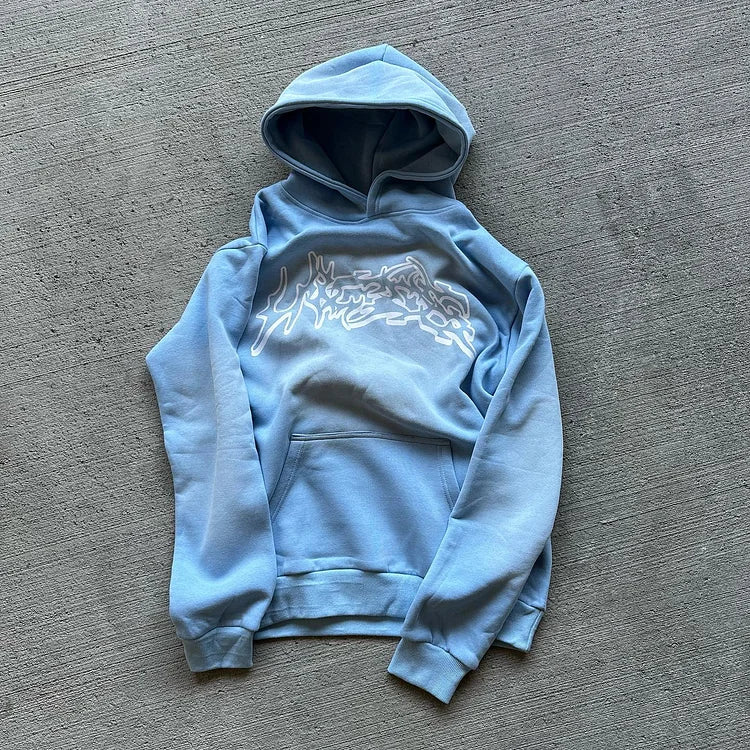 Casaco Casual Statement Street Style Cross Hoodie