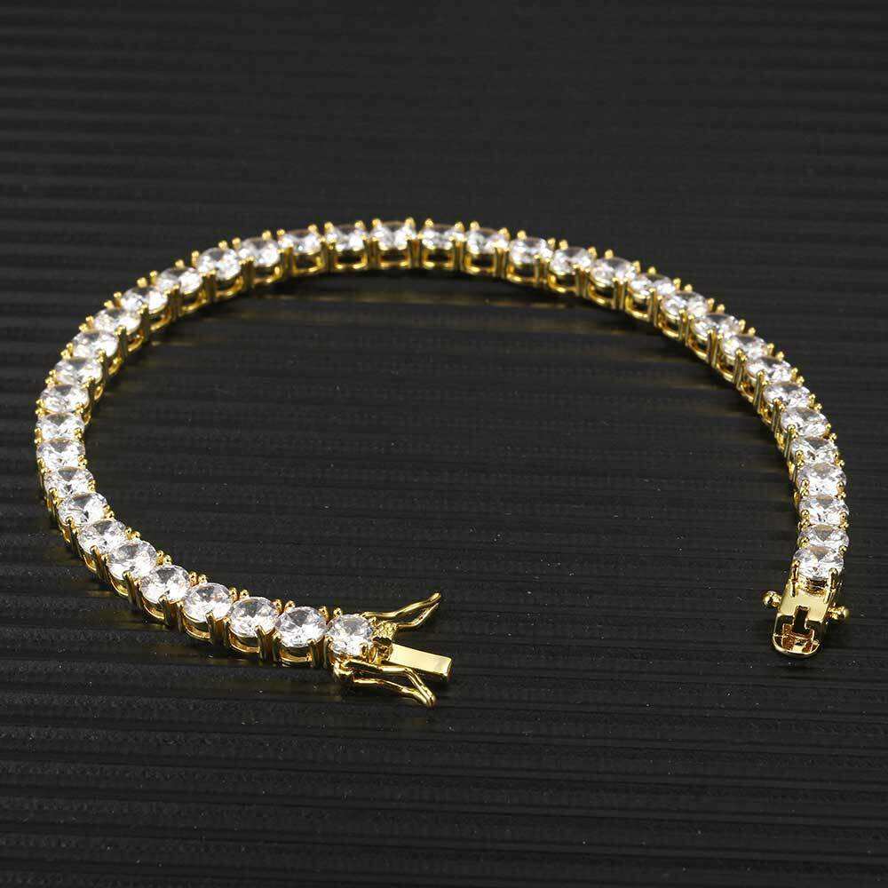 Pulseira de Strass Dourada