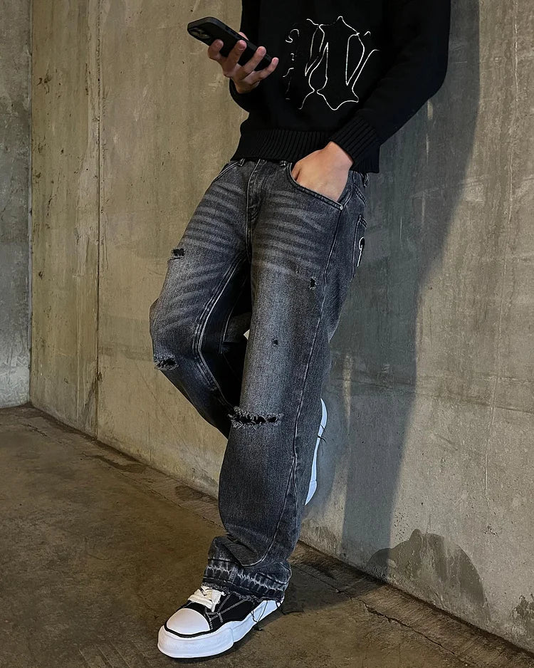 Calça jeans larga