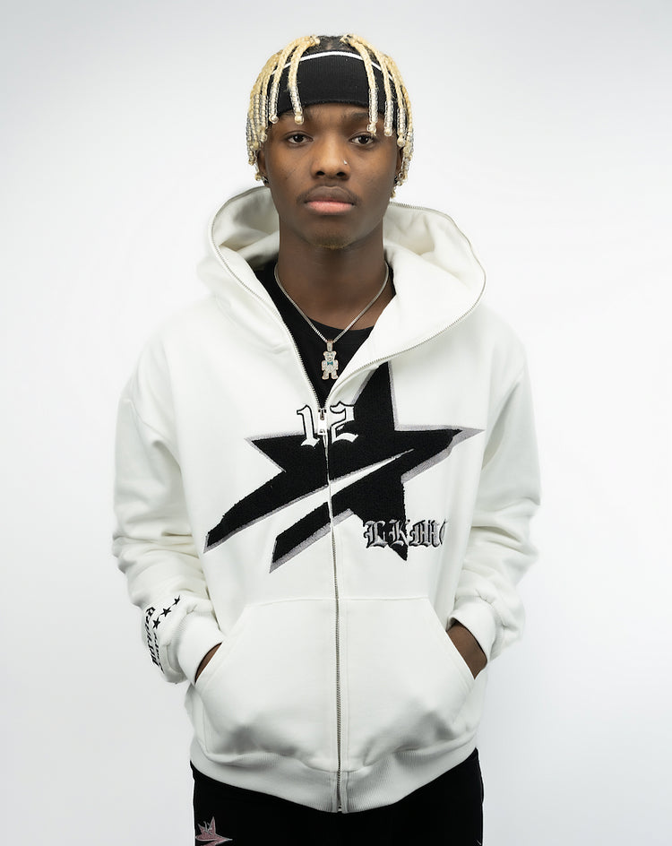 Falling StarBoy Full Zip Branco