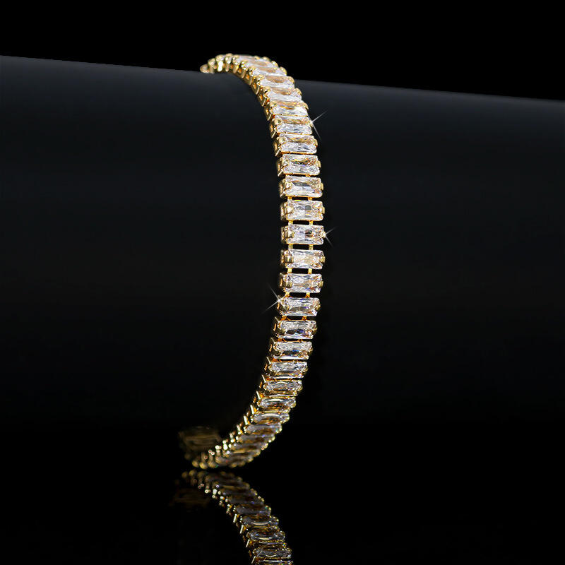 Pulseira de Strass Dourada