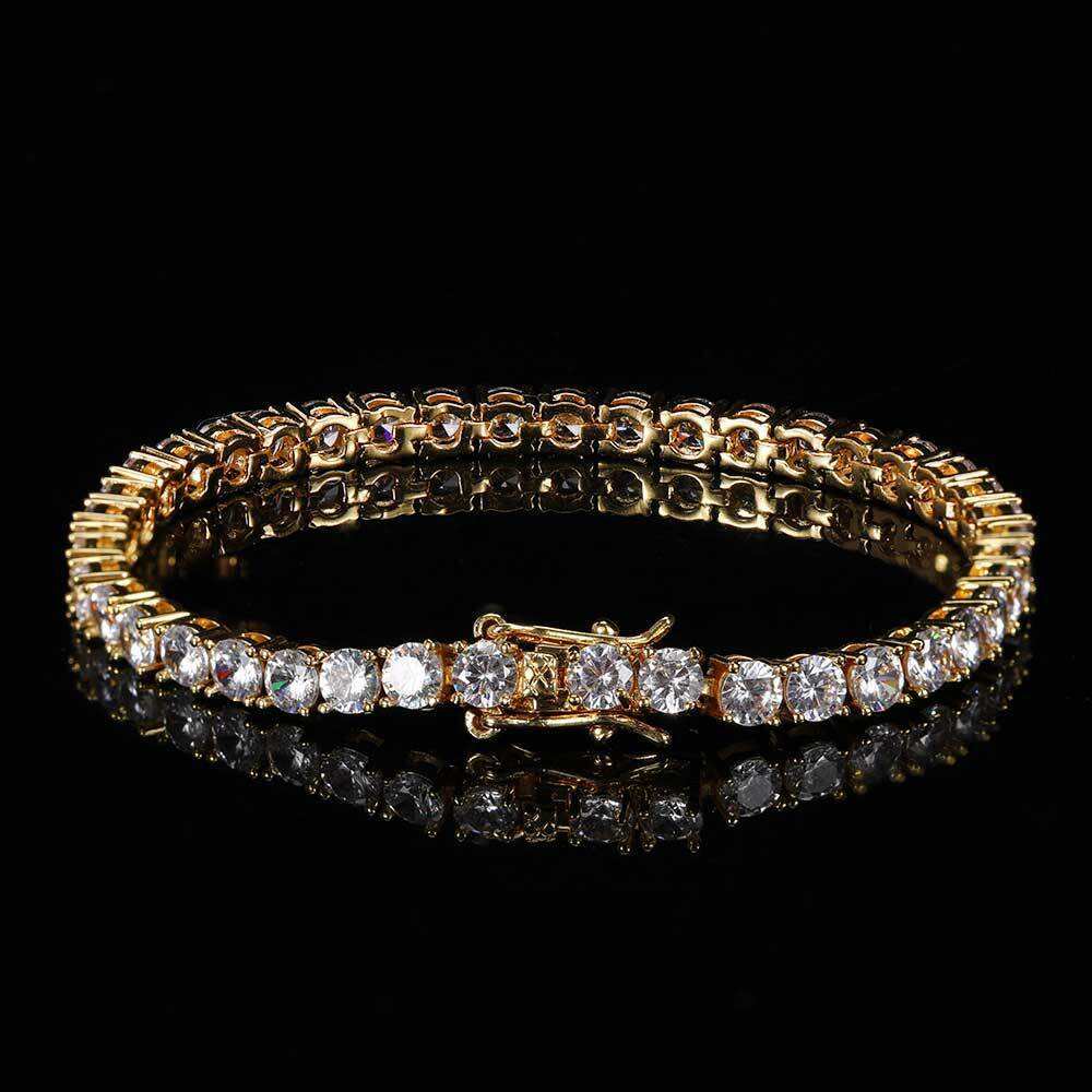 Pulseira de Strass Dourada