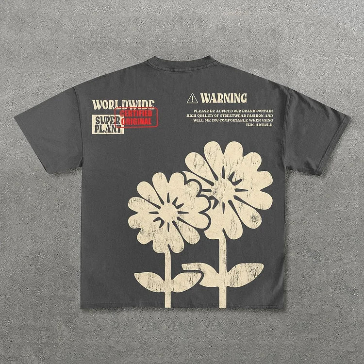 Floral e letras