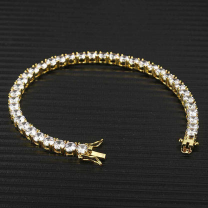 Pulseira de Strass Dourada