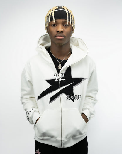 Falling StarBoy Full Zip Branco